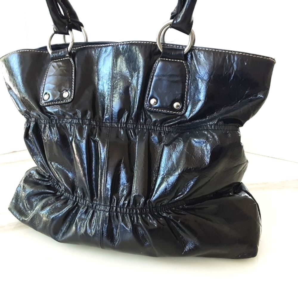 PIEL DE VAVA GAUFRE GENUINE LEATHER SCRUNCH HOBO SHOULDER BAG